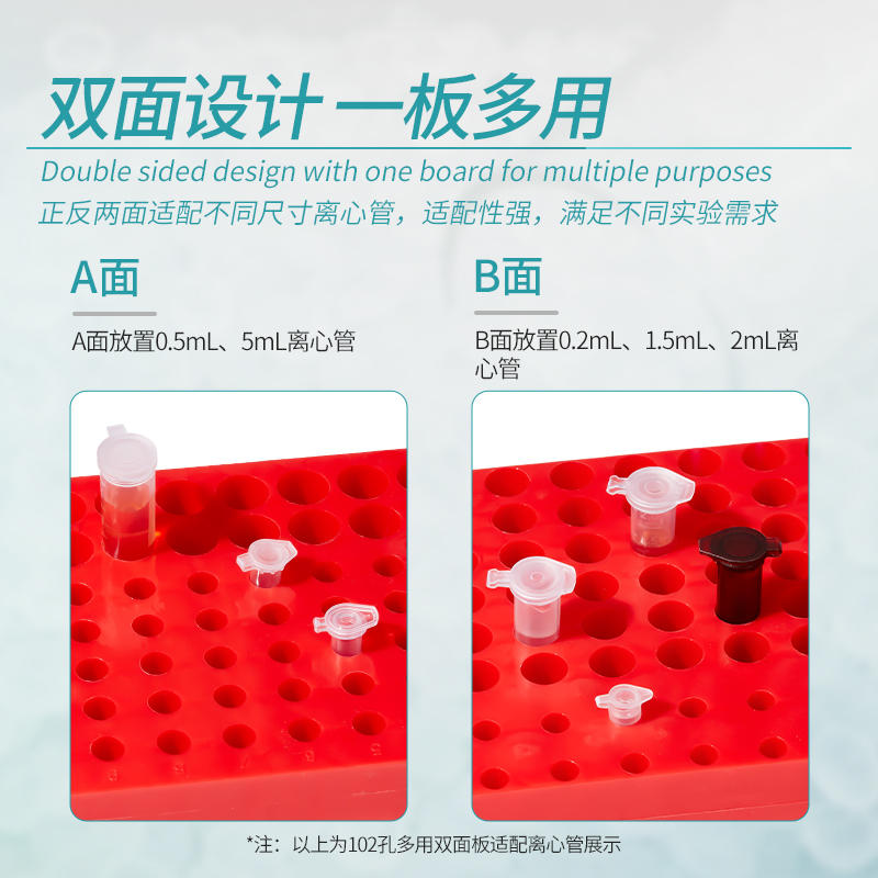 Labshark双面离心管架子ep管架PCR管架塑料双面板管架多功能塑料24孔32孔60孔96孔实验室0.5 1.5 2mL试管架-淘宝网