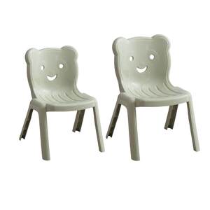 
Plastic children's backrest chair thickened household adult shoe changing stool kindergarten cartoon eating writing study chair