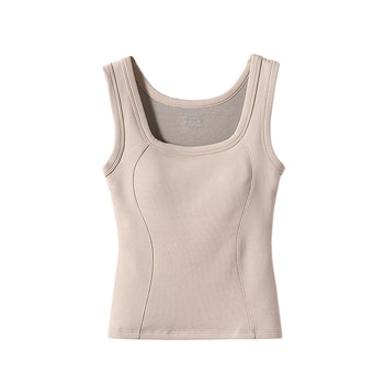 Graphene heating vest for women with chest pad all-in-one velvet thickened underwear 2025 new winter inner wear