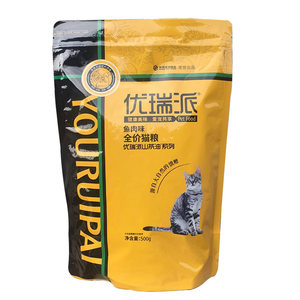 Yourui Cat Food 500g Salmona Rapid Cat Beef The entire Period of Beauty Short Make Fish Flade Natural Cat Main Food
