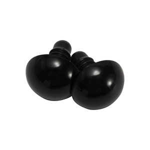 
Handmade materials doll accessories for foreign trade black bean plastic spiral foot eyes with snap meson bag black mass sales