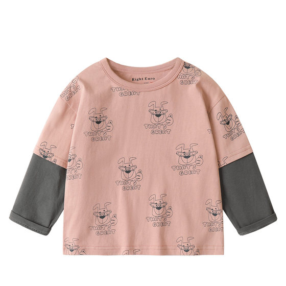 
Boys' pure cotton long-sleeved T-shirt spring and autumn 2026 new children's tops baby bottoming shirts for children and boys