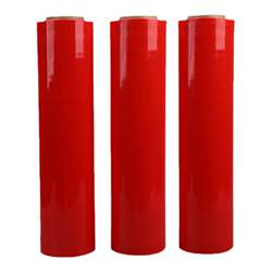 Colorful winding film red packaging film blue tray plastic wrap 50cm wide stretch film industrial packaging film manufacturer