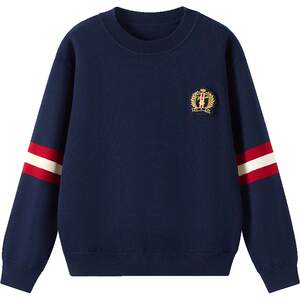 British boys sweater 2025 autumn new children's knitted base pullover boys fashion British style top