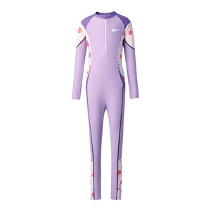 
Pull back children's swimsuit boys and girls sun protection long-sleeved trousers one-piece medium and large children's hot spring thermal swimsuit suit
