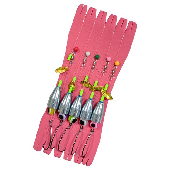 
New Texas fishing composition line group luya fishing set crank hook soft bait T-tail sea bass mandarin fish special set