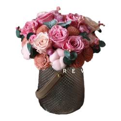 Warm eternal flower rose cotton coffee table entrance decoration