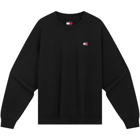 
TommyJeans autumn and winter men's embroidered American casual sports style loose silhouette round neck inner base sweatshirt