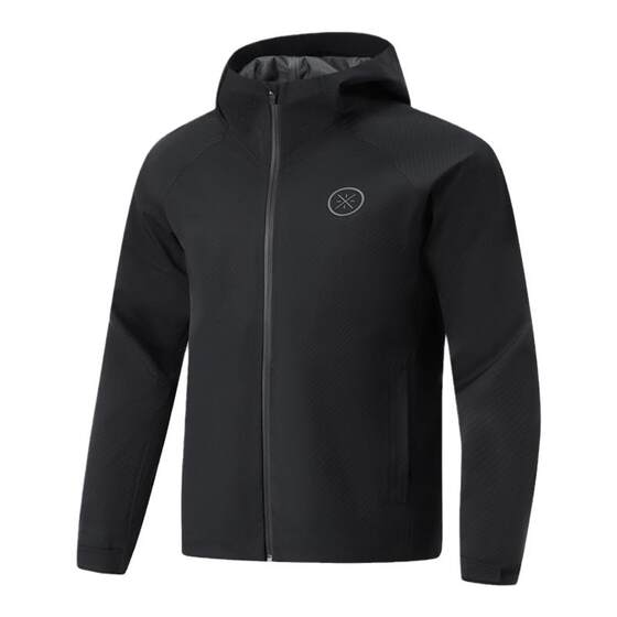 
Li Ning's authentic Wade series men and women's same style as water-repellent hooded simple zipper sports windbreaker AFDU011