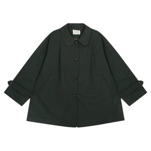 
BUCH WEAR windbreaker women's 2025 autumn and winter new style doll collar loose temperament cotton long-sleeved jacket 613849