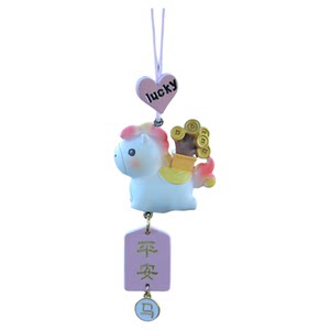 
2026 Cute Pony Car Pendant Car Pendant Creative Car Rearview Mirror Safety Pendant Car Decoration