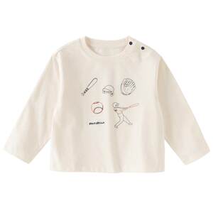 
David Bella children's pure cotton long-sleeved T-shirt 2026 spring new baby boy casual 5A antibacterial and anti-mite top