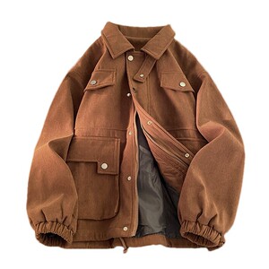 
Maillard work jacket men's spring thickened large size American retro loose casual corduroy jacket for boys