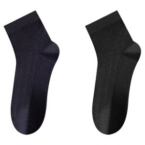 
Catman men's socks summer ultra-thin bamboo fiber mesh antibacterial and deodorant mid-calf socks stockings youth stockings