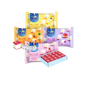 Kiri Kai Rui Sweetheart Cheese Instant Cheese Cheese Imported Small Square Cheese Nutritious Snack Cheese 15 capsules * 3 packs