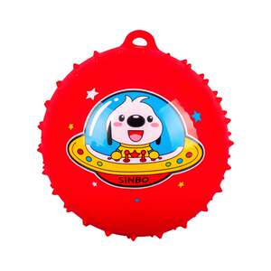 
Children's chain ball with rope elastic ball baby inflatable racket hanging rope ball children's massage ball sense training