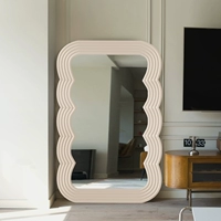 Дизайн французской волны полное зеркало тела, северный европейский минималистский зеркало всего тела зеркало дома плащ для заправки зеркало зеркало