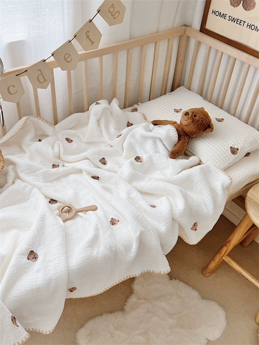 Детское хлопковое марлевое летнее прохладное одеяло для новорожденных для детского сада