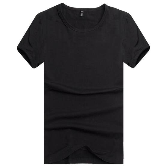 
Men's T-shirt short-sleeved men's black and white slim-fitting 2026 summer new style inner solid color cotton bottoming men's half-sleeve