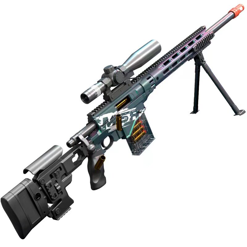Hardy MSR Sniper Rifle - Soft Bullet Toy Gun - 120cm