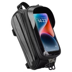 Phoenix bicycle pannier bag carbon pattern hard shell front beam bag