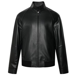 
[Sheepskin] Lilanz official leather jacket men's spring and autumn new black short jacket men's clothing