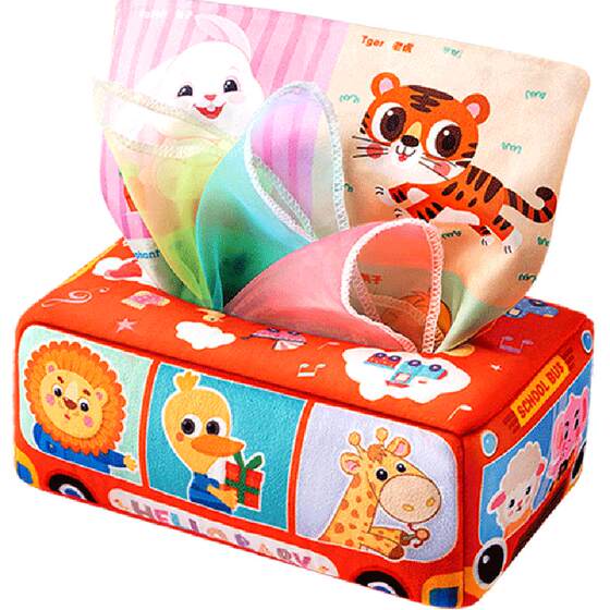 
Yisirui tissue box sucking Le baby paper toys 3 to 6 months old newborn baby early education educational toys