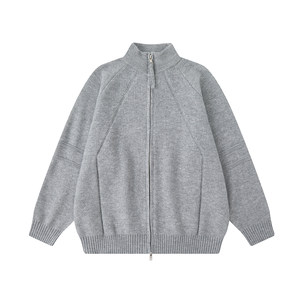 
Dream made American double zipper cardigan sweater men's spring and autumn inner couple sweater jacket boys