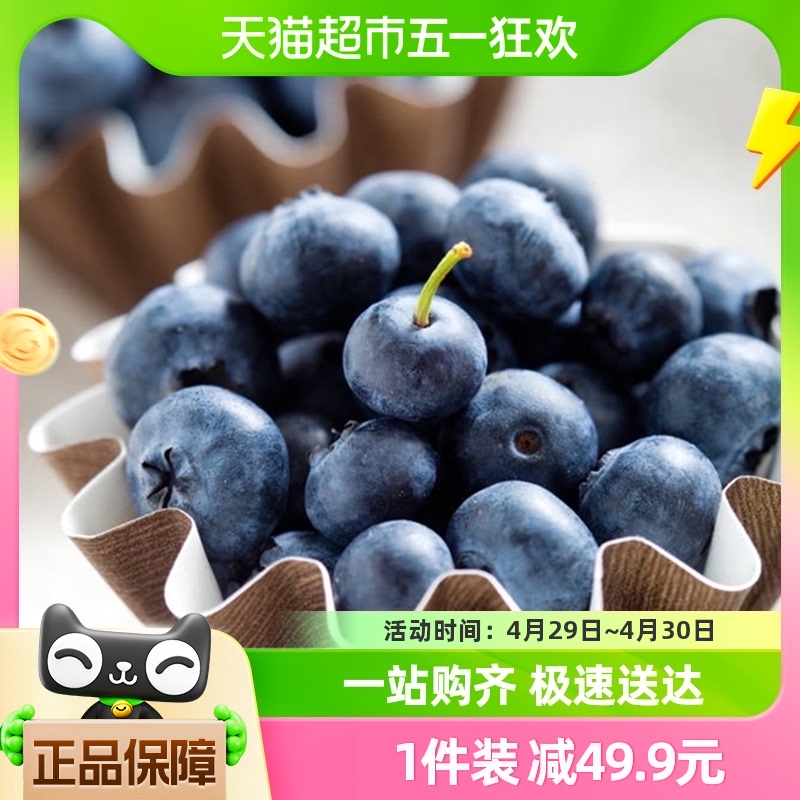 blueberry 蓝莓 Driscoll's怡颗莓 云南蓝莓125g*4盒中果新鲜水果顺丰包邮