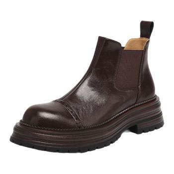 Daphne Martin boots thick sole Chelsea boots flat sole