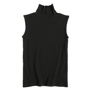 
Exquisite slim pure cotton ribbed cotton sleeveless women's T-shirt bottomed with inner and outer turtleneck women's top pure T520