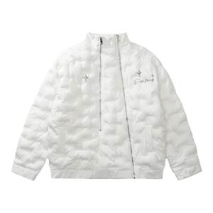 Noonoz Winter Irregular Zipper Link Cotton Men's Beautiful Tide Brand Thicked Takajie Design Love Couple Couple Clothing
