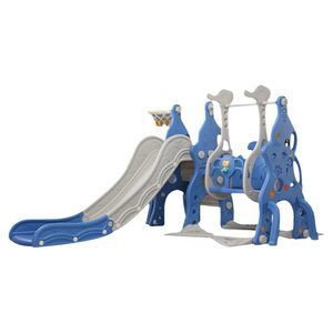 
Slide children's indoor home baby slide swing two-in-one climbing frame toy swing combination foldable