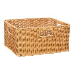 High-end woven storage basket under bathroom cabinet