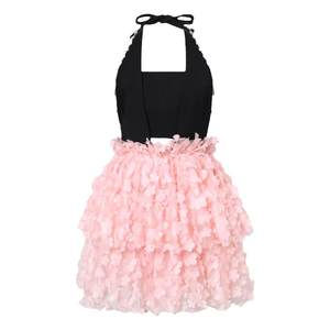 
Maison Wester spring pink flower skirt shawl top suit fashionable and sweet design suspender skirt suit