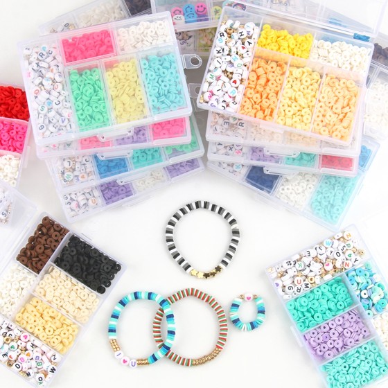 Spacer ?Beads For Kids Girls Bracelet Necklace DIY Kits Sets