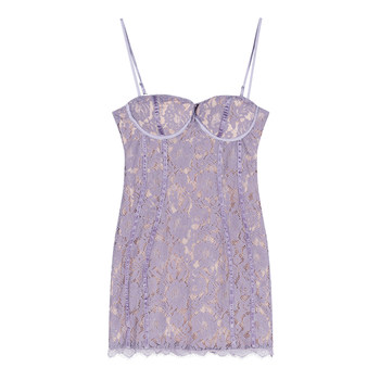 French pure sexy lace suspender dress
