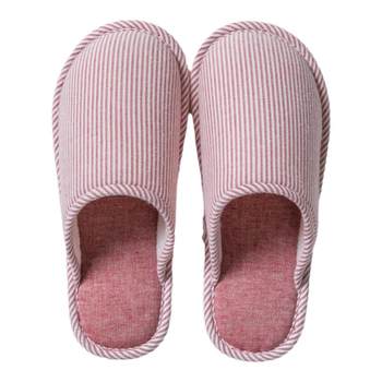 Indoor non-slip sweat-absorbent household cotton slippers
