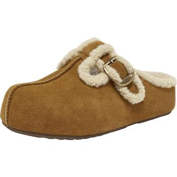 Bestu 2025 Winter Shopping New Thick-soled Birkenstock Shoes Woolen Shoes Plus Velvet Warm Women's Cotton Slippers V0011DH5