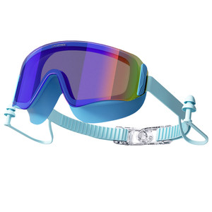 
KK Tree Children's Swimming Glasses Swimming Goggles Waterproof Anti-fog HD Large Frame Boy Professional Glasses Boys Girls Bathing