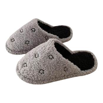 Thin Korean style simple style non-slip warm home shoes