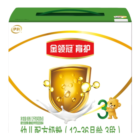 
New national standard] Yili Jinlingguan milk powder 3rd stage 1200g*4 DHA children's milk powder flagship store