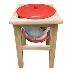 Elderly adult pregnant woman spittoon home night use portable toilet