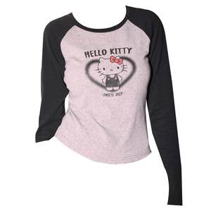
Nutshell T-shirt tops women's bottoming shirt with chest pad 2026 spring and autumn Hello Kitty home set can be worn outside