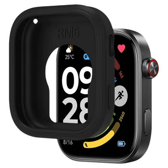 
Suitable for REDMI Redmi Watch 6 protective cover, silicone soft, comfortable, skin-friendly protective cover, anti-fall, anti-scratch silicone protective case, men's and women's sports smart bracelet, silicone shell, anti-fall accessories