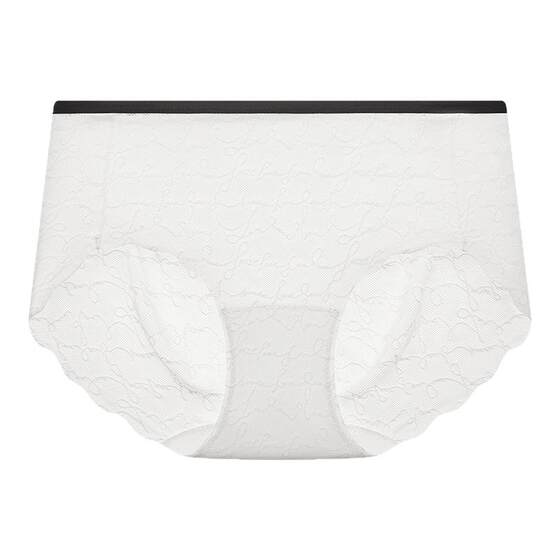 
Lanzhuoli Free Heart Seamless Lace Contrast Color Panties Women's Mid-Low Waist Antibacterial Cotton Bottom Boxer Pants