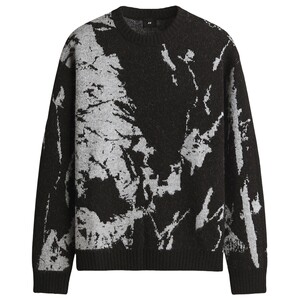 
HM men's sweater spring boyish sweater jacquard warm inner sweater pullover 1300949