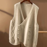 Брендовый трикотажный жилет, свитер, городской стиль