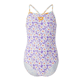 arena Arena 2025 new product girls' new travel notes cute floral high elastic comfortable one-piece triangular swimsuit