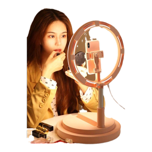 
Mobile phone live broadcast stand with fill light equipment, a complete set of desktop anchors with Internet celebrity beauty small special folding artifact selfie stand, photo stand, Douyin equipment, floor-standing multi-function